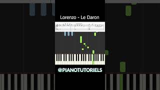 LORENZO - LE DARON - PIANO TUTORIEL