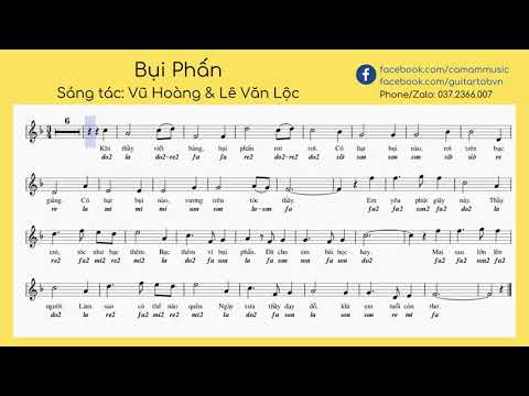 Video Cảm âm: Bụi Phấn (beat guitar) - youtube