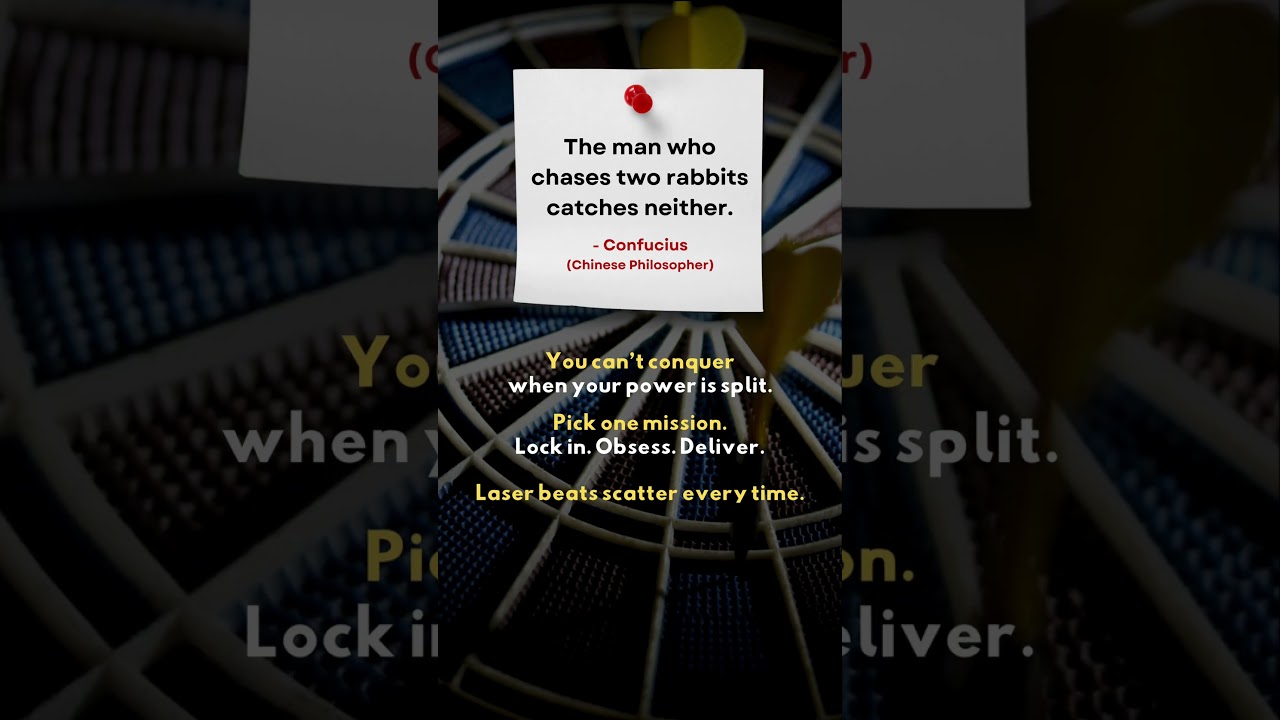 Why Focus Beats Hustle | Confucius Wisdom 🔥