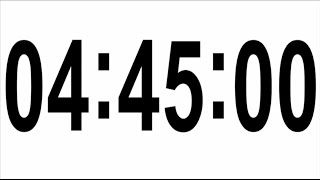 285 MINUTES TIMER # 4 HOURS 45 MINUTES TIMER •  COUNTDOWN TIMER WITH ALARM ⏰
