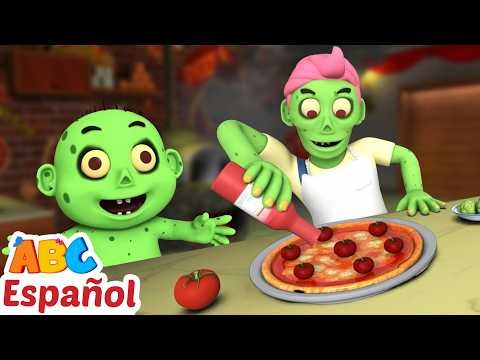A Bebés Contentos | Los zombis comen pizza para cenar | Canciones Infantiles