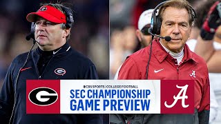 2023 SEC Championship FULL PREVIEW: No. 1 Georgia vs. No. 8 Alabama I CBS Sports