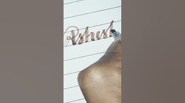 "Ashish" Name In Cursive Handwriting