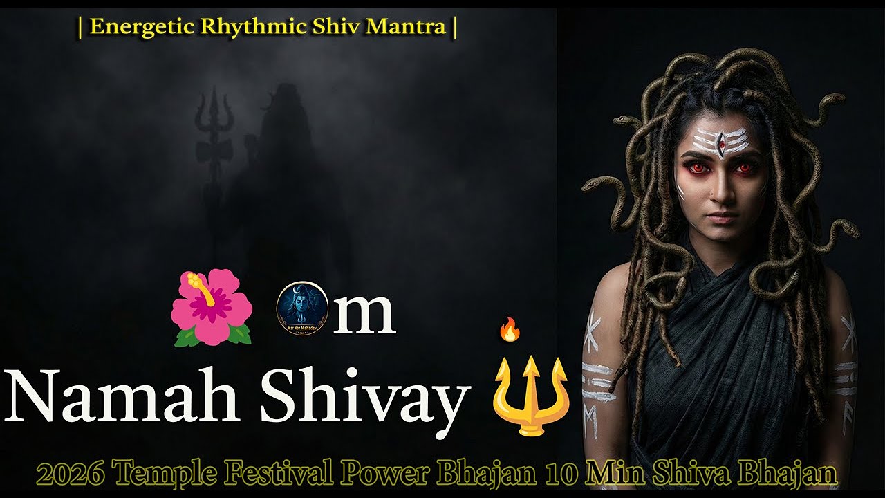 🌺 Om Namah Shivay 🔱 | Energetic Rhythmic Shiv Mantra | Temple Festival Power Bhajan 10 Min