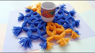 DIY Cute and Cozy Table Mat using Yarn | Handmade Tutorial