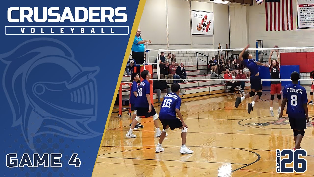 St Scholastica Crusaders 8th Grade Boys Volleyball Game 4 vs St Raphael  2025 (4K)