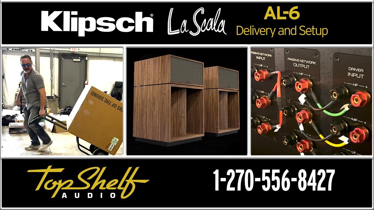 Klipsch La Scala AL6 Delivery & Setup | Behind the Scenes with