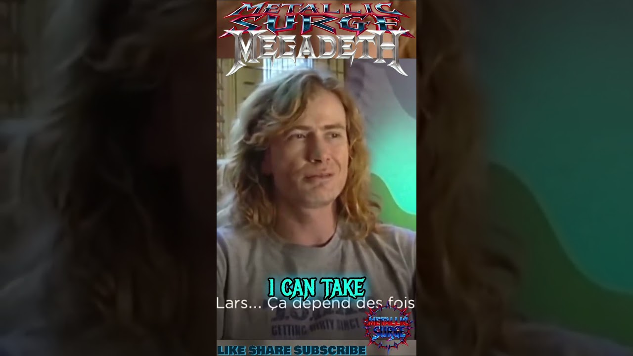 Mustaine on Lars “He's NOT a GOOD Drummer”