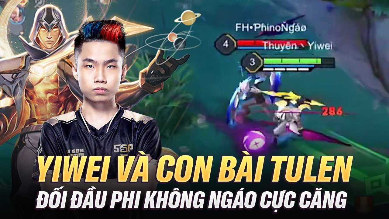 Yiwei cầm Tulen + Top 1 Violet đối đầu Nakroth của Phi Không Ngáo cực căng trên rank Thách Đấu Việt