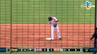 20140629-1 爆米花 綺麗VS威達 二上 威達策動的雙殺守備!