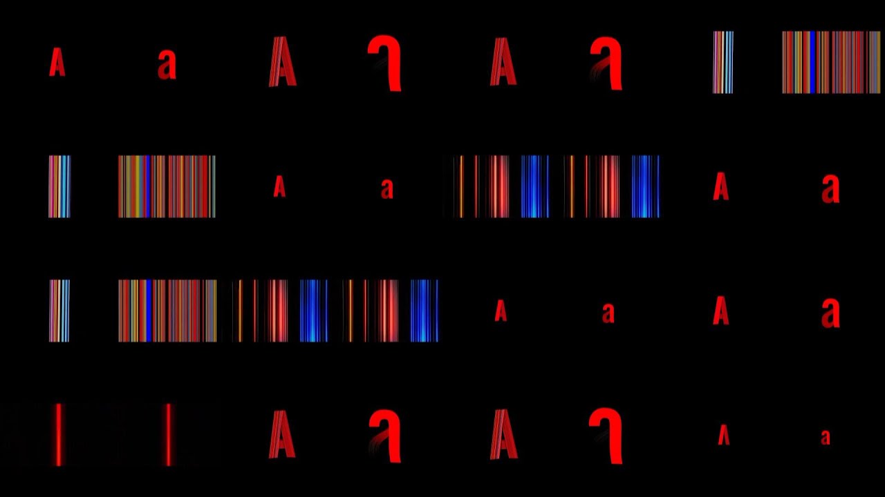 NETFLIX Alphabet Big & Small Letters logo animation over 1 million times