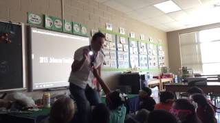 STEM Lab Clip of the Day! 4th Grade Wears Diffraction Glasses