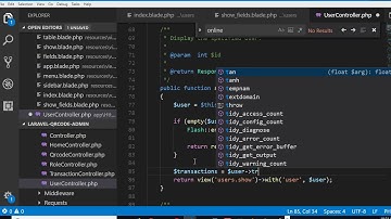 QRcode tutorial   42   list users transactions and qrcodes - Laravel 5.6 full project course