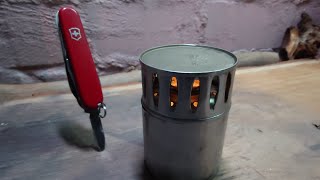Simple Rocket Stove DIY Rocket Stove from Cans | Easy Bushcraft Stove Build