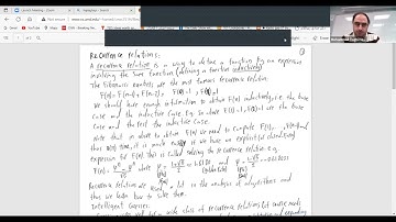 Lesson 7: Introduction to Algorithms by Mohammad Hajiaghayi: Making Recursive Relations Closed-Form