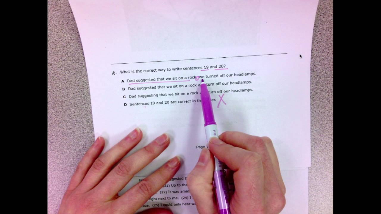 7th grade writing released staar test