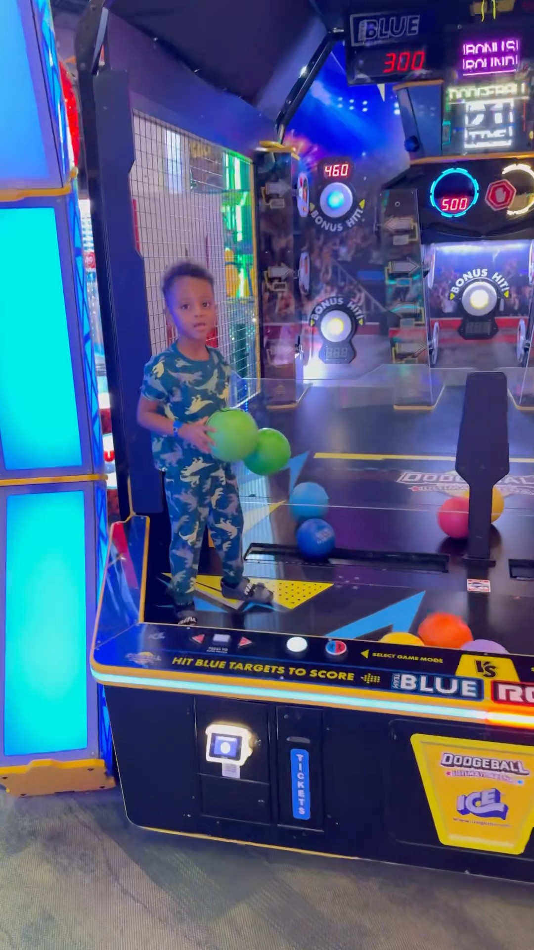 Funnycam gets Mj In Trouble for standing on game machine #shorts