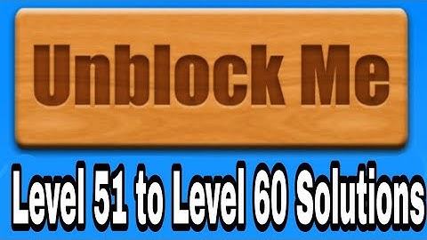 Unblock Me Level 51 to Level 60 । Android Puzzle game । Android Gaming । Mokka Gamer Da । puzzles