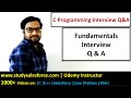 Fundamentals of C programming Interview Questions and Answers | C Programming | C Language Tutorials