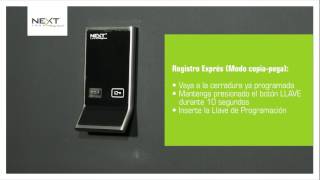 Cómo programar el NEXT AXIS Touch RFID