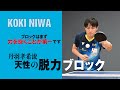 【卓球王国2026年1月号掲載】丹羽孝希流　天性の脱力ブロック
