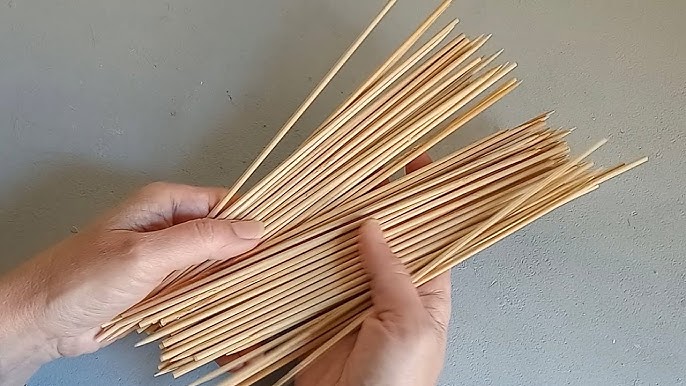 Pehrovin BAMBOO STICKS/ BAMBOO SKEWERS FOR DIY ART ,CRAFT DECORATION OR FOR  BARBEQUE / GRILL / TANDOOR/ BBQ/ ROASTING 100 STICKS - BAMBOO STICKS/ BAMBOO  SKEWERS FOR DIY ART ,CRAFT DECORATION OR