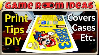 Problems & Solutions - Printing Custom Cover Art Inserts for your Video Game Cases | Game Room Ideas