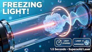 FREEZING Light for 1.5 Seconds & Turning Laser Light into a SUPERSOLID!