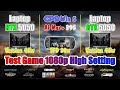 Laptop RTX 4050 & GPD Win 5 Ai Max+ 395 TDP 30W & Laptop RTX 5050 Test Game 1080p Max Setting