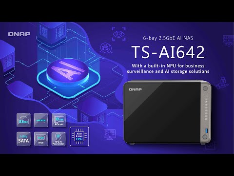 TS-AI642: 6-bay 2.5GbE AI NAS with a built-in NPU for business surveillance and AI storage solutions