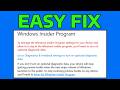 How To Fix To Manage the Windows Insider Program… You’ll Need to Turn On Optional Diagnostic Data