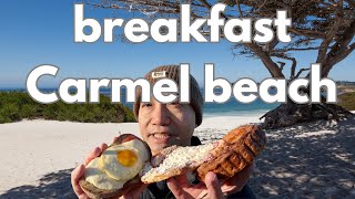 Breakfast on Carmel Beach