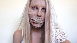Walking Dead Style Zombie Bride - Halloween Makeup Tutorial