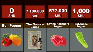 Top Most Spicy Things Ever - Comparison