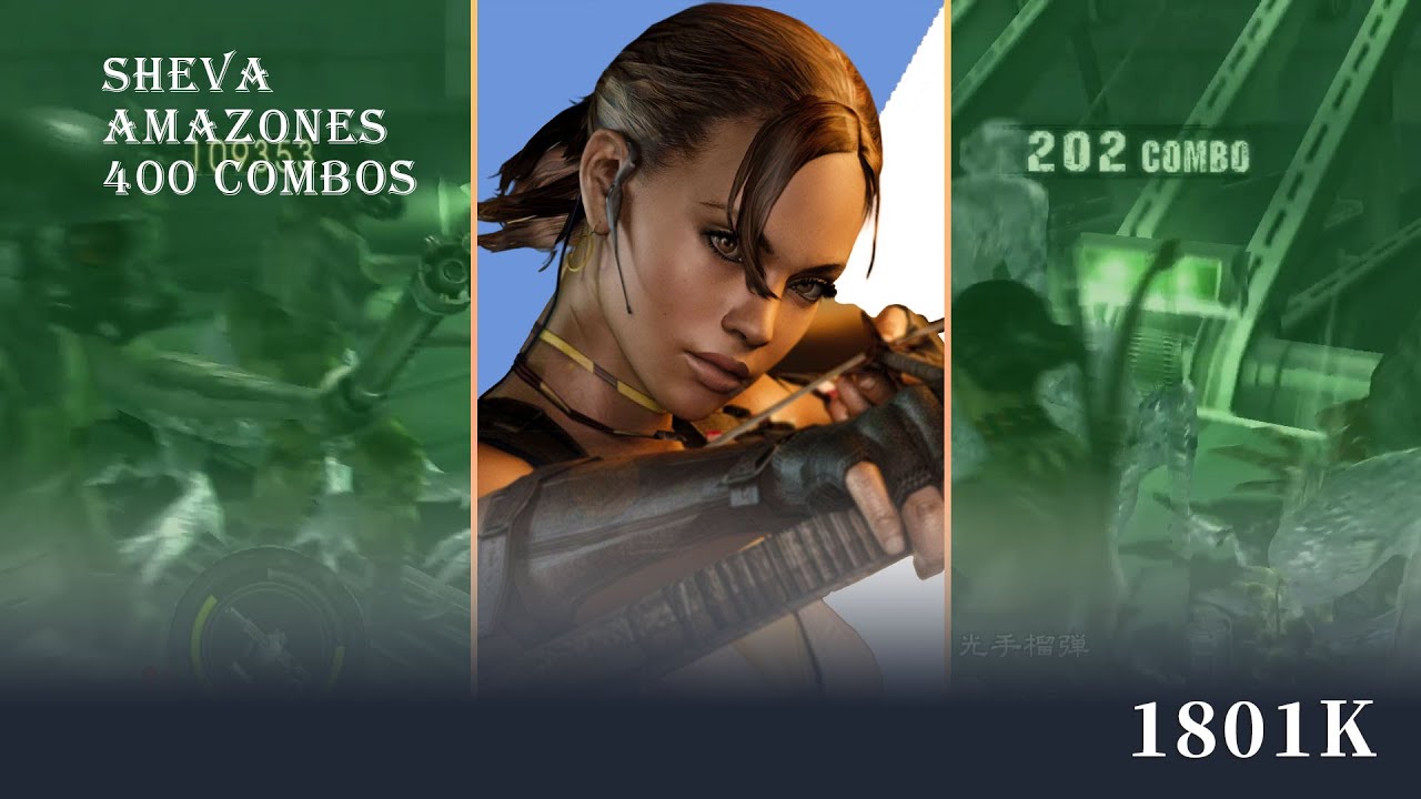 Resident Evil 5 GE Biohazard 5 Experiment Facility No Mercy mode 400combo Sheva(AZ) 1801K