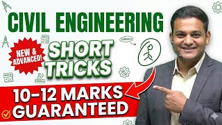 Civil Engineering Short Tricks 🔥 |Most Repeated Questions | SSC JE, RRB JE, State AE #sscje