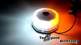 240 AMBERWHITE LED SECURITY STROBE LIGHT ROOF TOP EMERGENCY 7 FLASHING PATTERNS