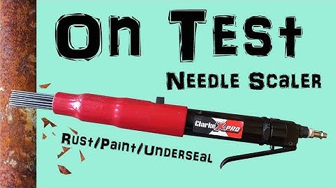 Testing a NEEDLE SCALER on Rust, Paint & Old Underseal - Pneumatic Air Needle Scaler RUST REMOVAL