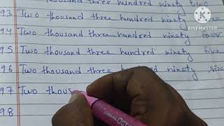 Write in words from 2391 to 2400#class3english @HYBELABELS @MrBeast