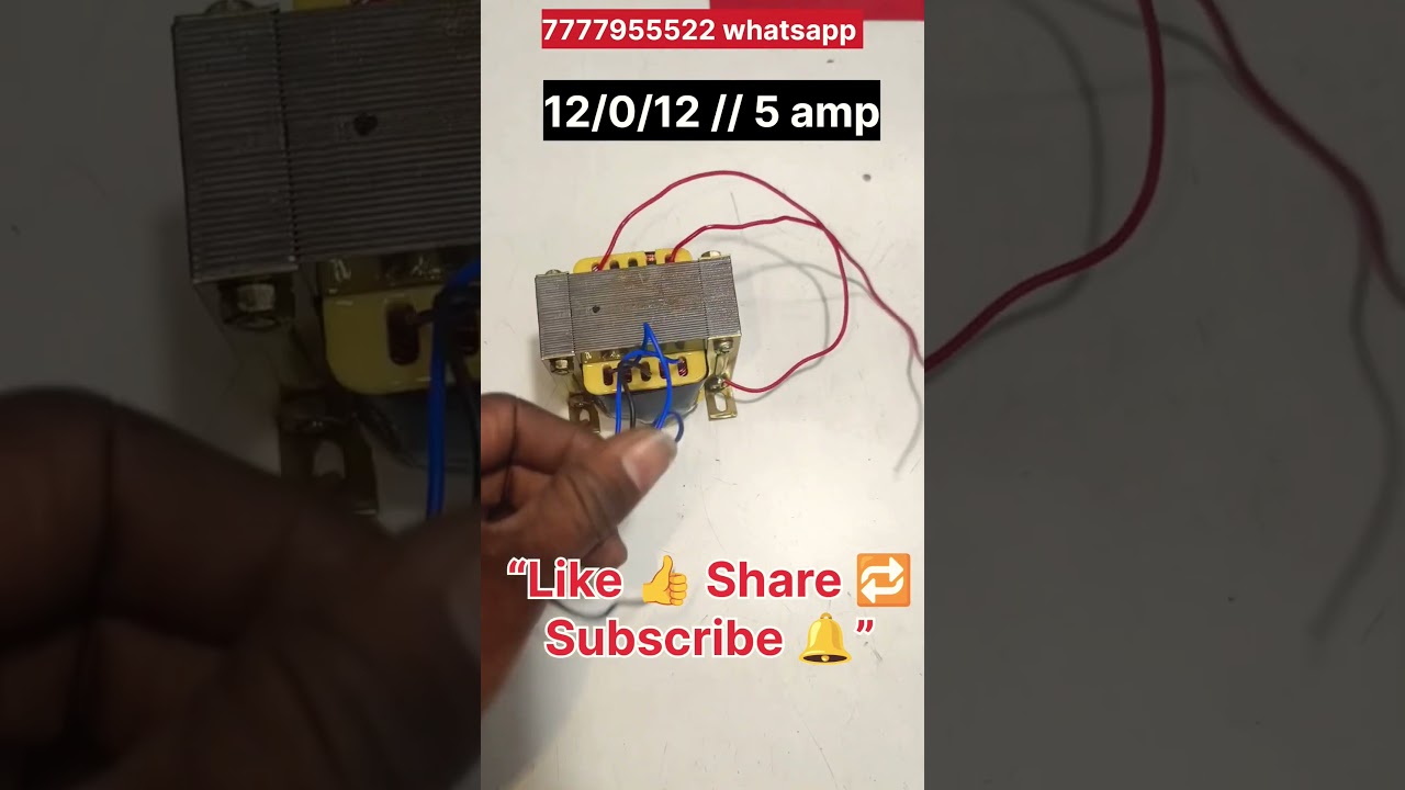 12-0-12 5 Amp Transformer Full Details | Amplifier Power Supply Guide 🔧
