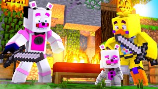 EPIC FNAF BED WARS FAILS With Chica and Helpy! Minecraft FNAF Roleplay