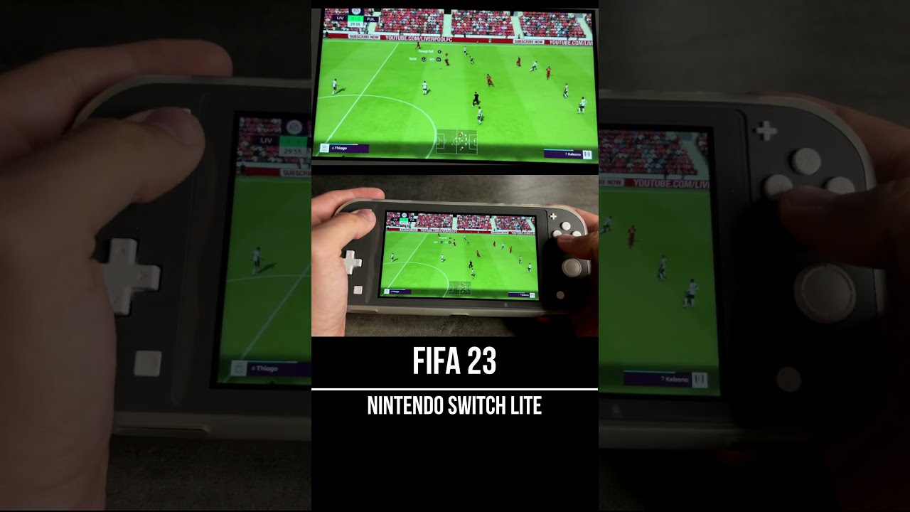 FIFA 23 Nintendo Switch LITE Unboxing & Gameplay - YouTube