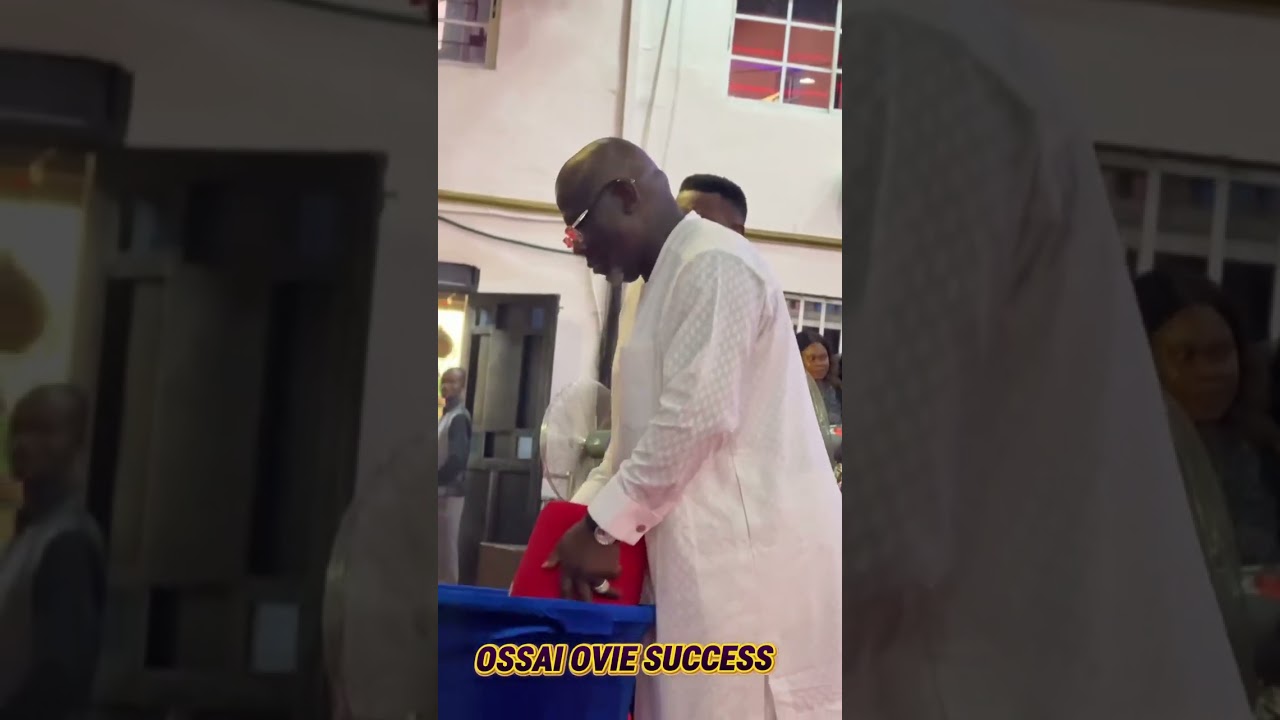 Delta Governor Oborevwori spotted serving as usher at Winners Chapel with wife