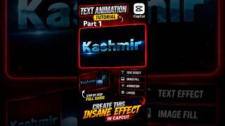 Part 1 How To Make Image Fill Text Animation in CapCut | Trending Text Effect Tutorial | MADi Edits
