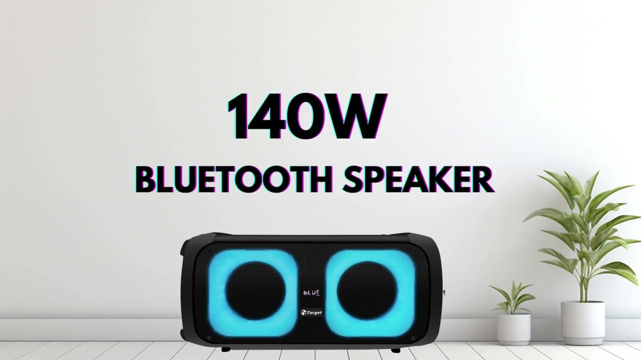 Target TT-PSE-6X203  Wireless Bluetooth 6.5" + 6.5" Trolley Speaker 140 W🎼 Bluetooth Party Speaker🔉