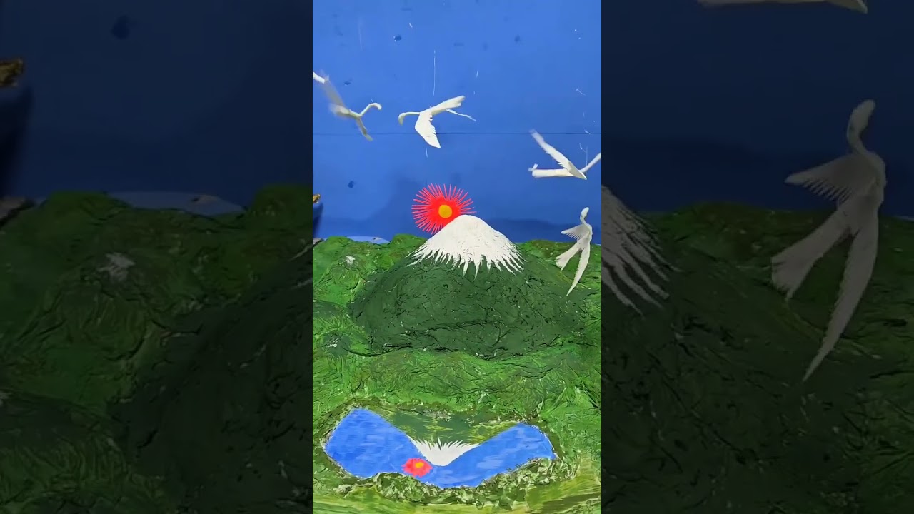 ティッシュで新年を作りました!おめでとうございます!