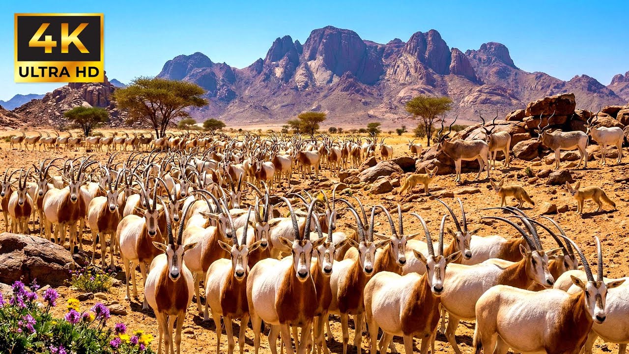 Relaxing Walk In Niger Air Mountains - Addax, Fennec Foxes & The Scimitar-Horned Oryx