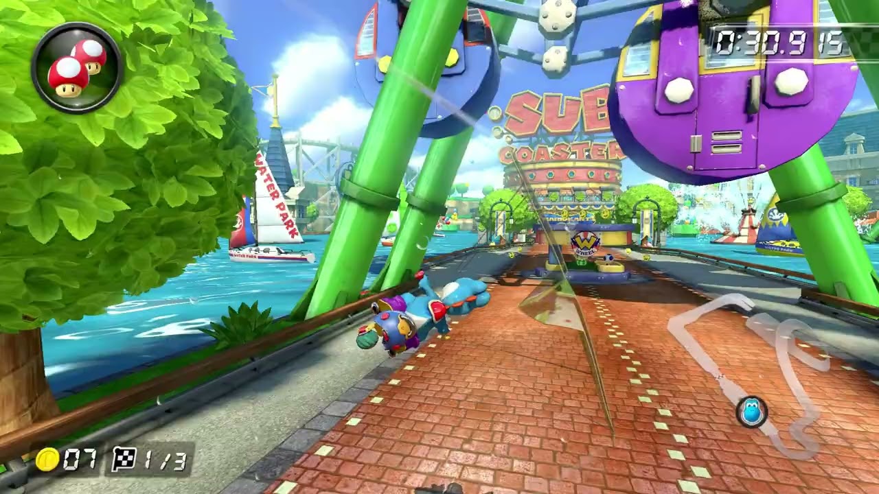 Water Park [150cc] - 1:38.763 - Vincent (Mario Kart 8 Deluxe World