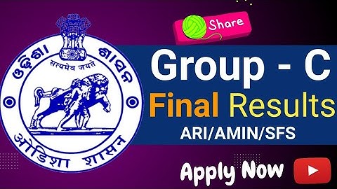 Group C Final Results Published ! OSSSC Results 2022 ! ARI/AMIN/SFS Results Published