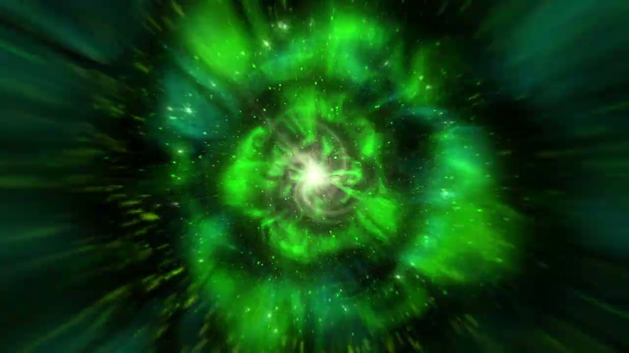 Green Supernova looping background - free stock footage